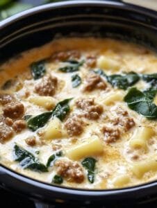 Slow Cooker White Lasagna Soup Recipe