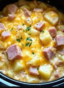 Slow Cooker Amish Ham and Potato Casserole Recipe