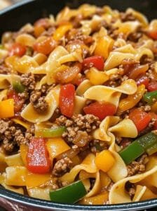 Slow Cooker Italian Drunken Noodle Recipe