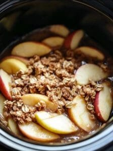 Slow Cooker Apple Crisp Recipe