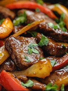 Slow Cooker Pepper Steak