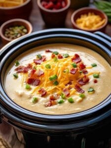 Slow Cooker Loaded Potato Soup