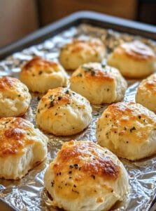 Baked Garlic Butter Cheese Bombs