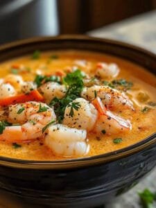 Creamy Crab and Shrimp Seafood Bisque