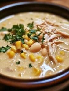 Creamy Slow Cooker White Chicken Chili