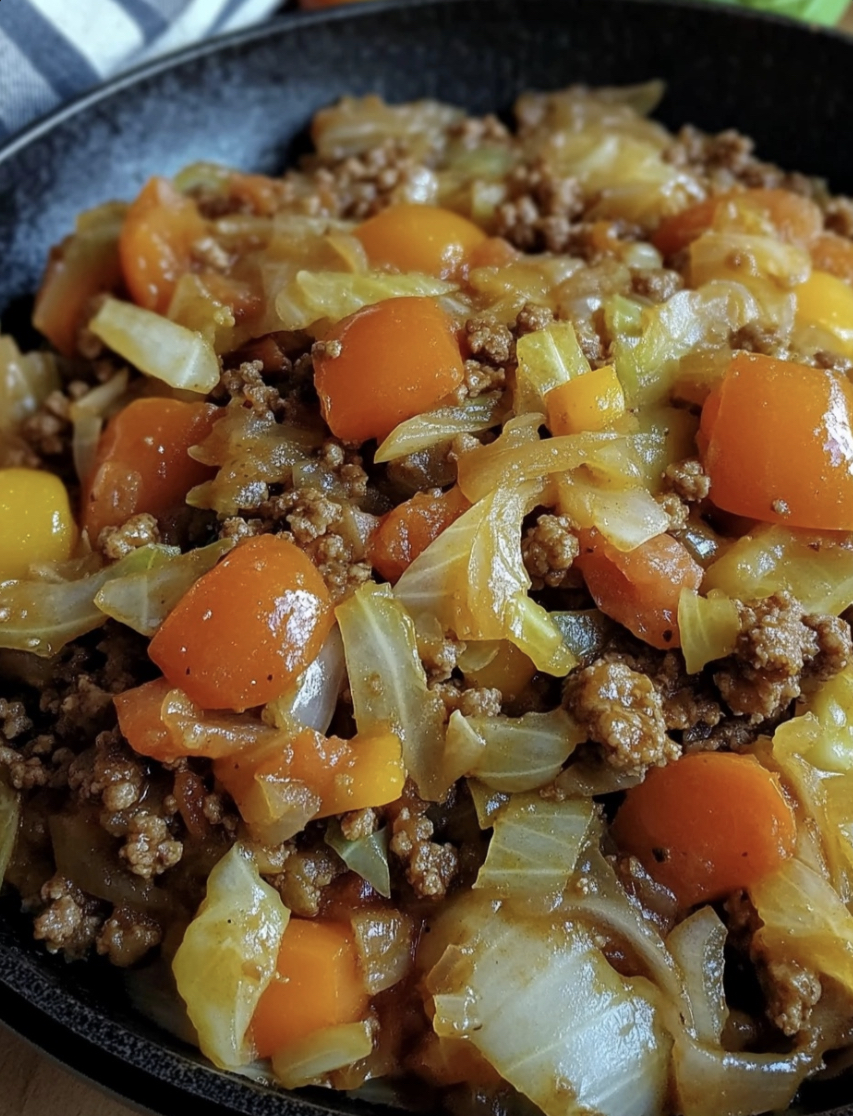 Simple Cabbage and Ground Beef Skillet: A Quick and Comforting Meal