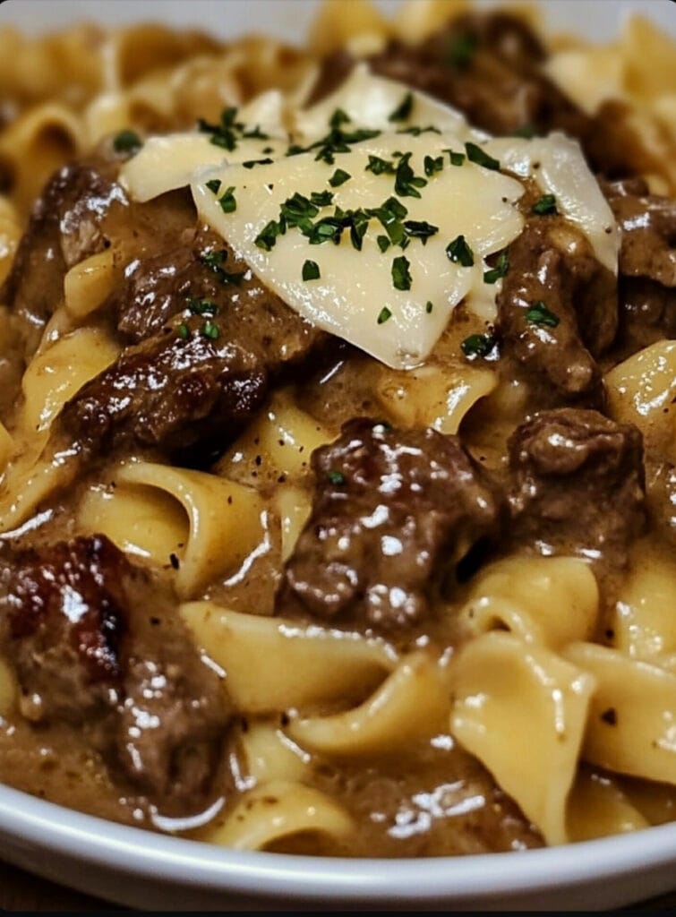 French Onion Beef and Noodles Recipe