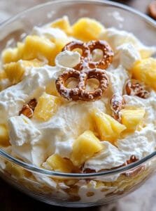Pineapple Pretzel Fluff Salad Recipe