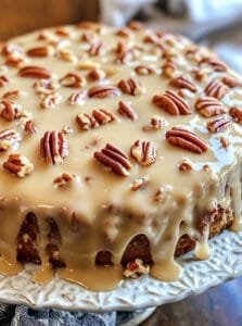 Butter Pecan Praline Poke Cake Recipe