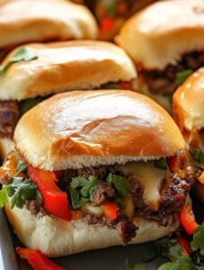 Philly Cheesesteak Sliders Recipe