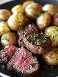 Garlic Butter Steak and Potatoes Skillet