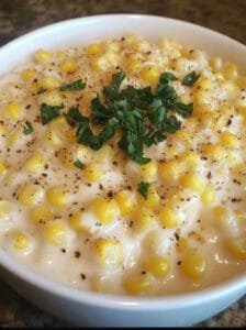 Slow Cooker Cheddar Corn