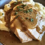 Creamy Garlic Pork Chops with Cheesy Potato Bake