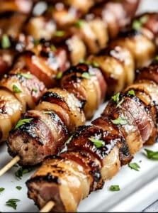 Bacon-Wrapped Chicken Skewers