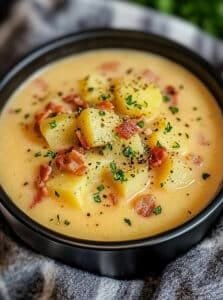Slow Cooker Creamy Potato Bacon Soup