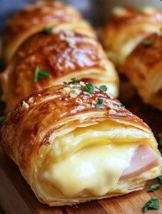 Ham and Cheese Croissant Rolls Recipe