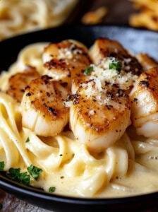 Garlic Butter Chicken Bites with Creamy Parmesan Pasta