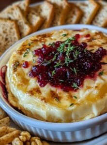 Warm Cranberry-White Cheddar Dip