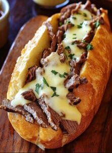 Steak-Stuffed French Bread Recipe