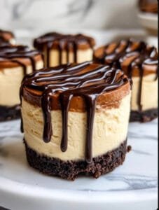Brownie Bottom Mini Cheesecakes Recipe