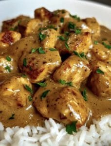 Comforting Smothered Chicken and Rice Bake