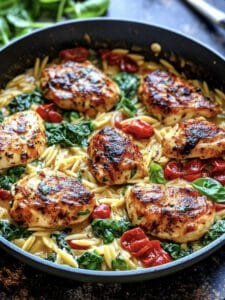 One-Pan Creamy Chicken Orzo
