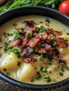 Potato and Bacon Soup –