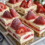 Strawberry Tray Cheesecake