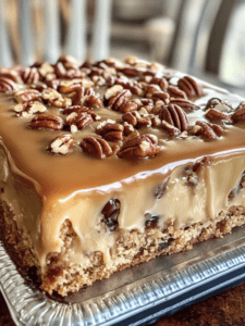 Butter Pecan Praline Poke Cake