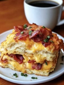 Bacon, Egg & Cheese Biscuit Bake