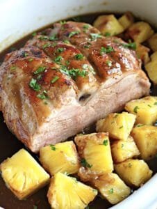Slow Cooker Pineapple Pork Loin