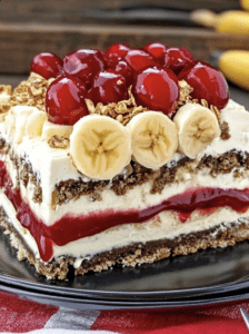 No-Bake Banana Split Cake