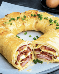 Breakfast Puff Pastry Ring