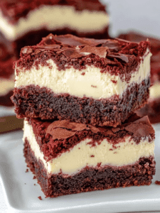 Red Velvet Cheesecake Brownies