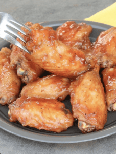 Chicken Wings with Sweet and Savory Sauce & Potato Salad