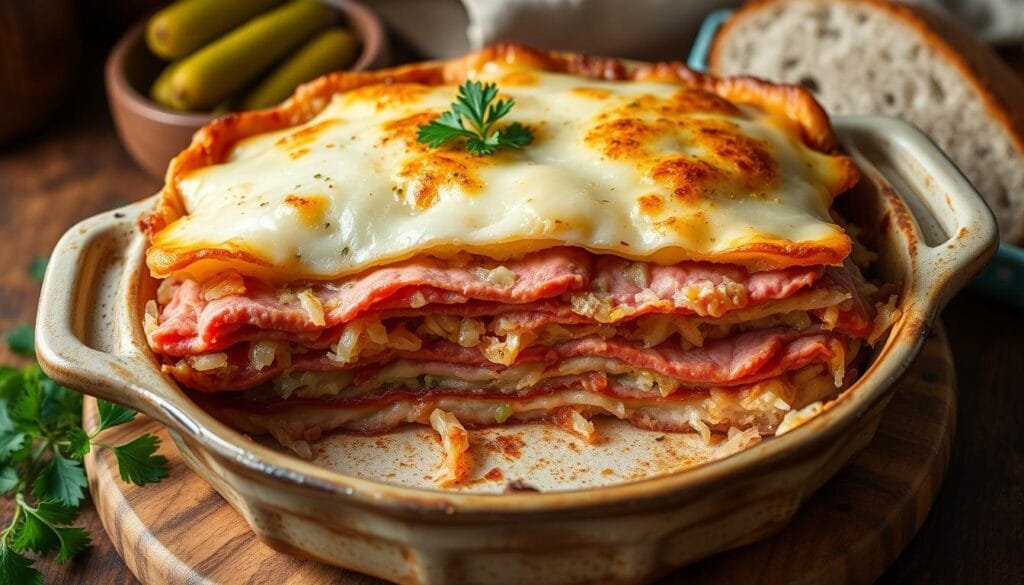 corned beef reuben bake