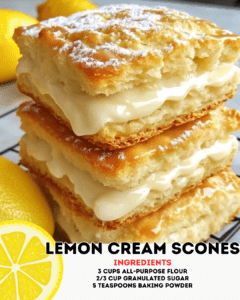 Lemon Cream Scones