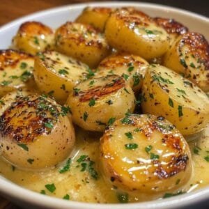 Creamy Garlic Sauce Potatoes