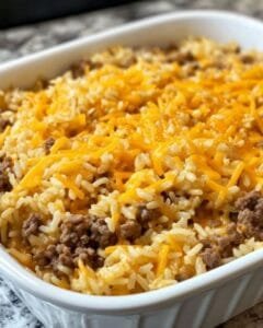 Amish beef and rice casserole