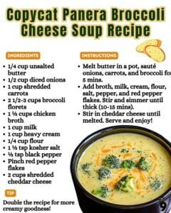 Copycat Panera Broccoli Cheese Soup