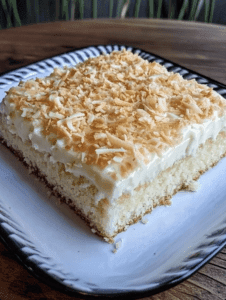 Coconut White Texas Sheet Cake There’s