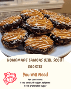 Homemade Samoas Girl Scout Cookies