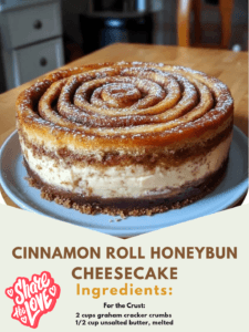 Cinnamon Roll Honeybun Cheesecake
