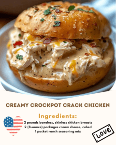 Creamy Crockpot Crack Chicken