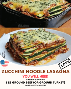 Zucchini Noodle Lasagna