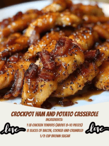 Crockpot Ham and Potato Casserole