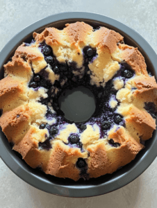 cream blueberry coffee cake