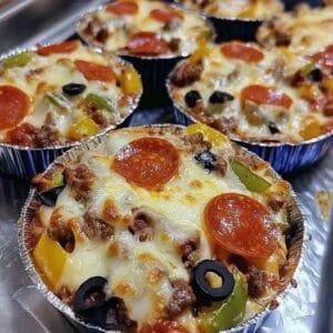 Low Carb pizza bowls