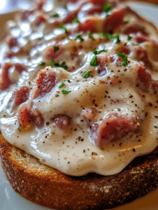 Creamed Chipped Beef on Toast