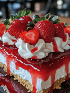 Strawberry Cream Cheese Icebox Cake Recipe